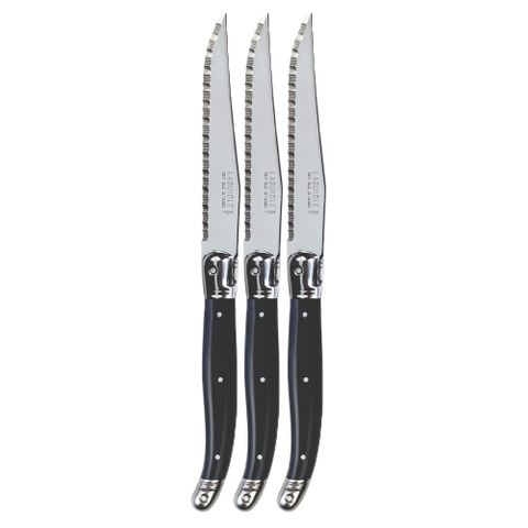 Laguiole REFILL STEAK KNIFE BLACK (3)