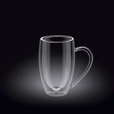 THERMO-GLASS MUG 250ML DBL W/HANDLE