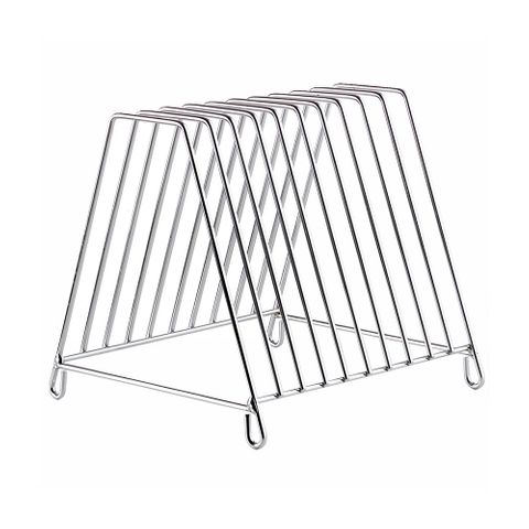 CHOPPING BOARD RACK 10 SLOT ROUND FEET