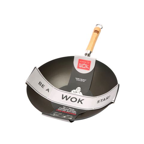 WOK & ROLL 13IN/33CM PRE-SEASONED