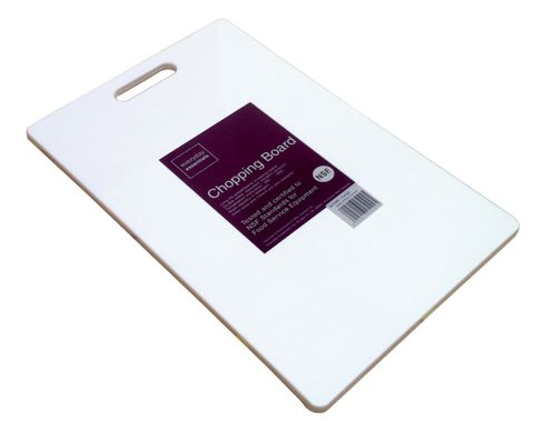 CHOPPING BOARD LGE WHITE 395X250X13