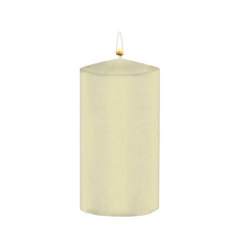 75x150mm UNWRAPPED CYLINDER -CREAM