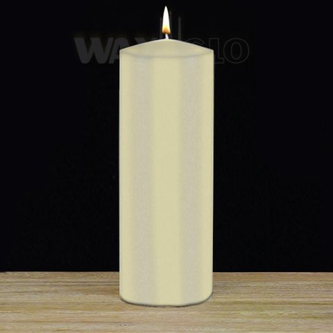 75x225mm UNWRAPPED CYLINDER -CREAM