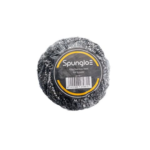 POT SCOURER 100GMS STAINLESS STEEL (144)