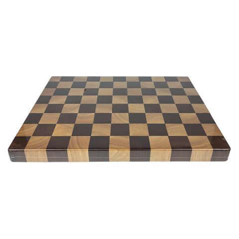 END GRAIN CHECKER BOARD MED 380X250X30