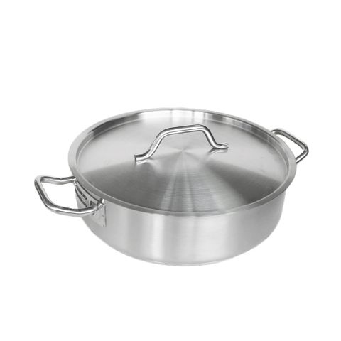BRAZIER 11LTR + LID S/S INDUCTION