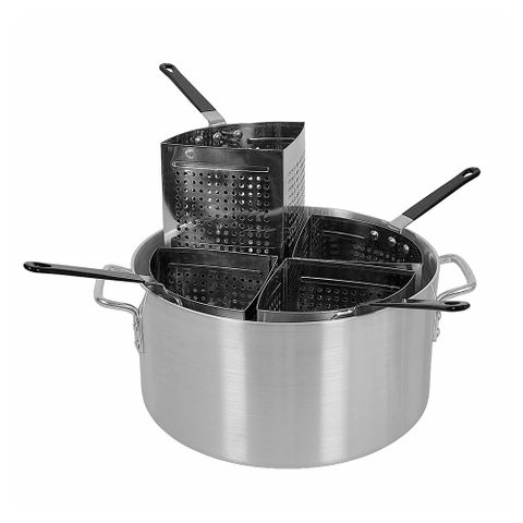 5 PIECE PASTA COOKER SET 36 X 18CM BOILER + 4 INSERTS ALUM