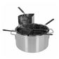 5 PIECE PASTA COOKER SET 36 X 18CM BOILER + 4 INSERTS ALUM