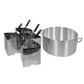 5 PIECE PASTA COOKER SET 36 X 18CM BOILER + 4 INSERTS ALUM