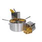 5 PIECE PASTA COOKER SET 36 X 18CM BOILER + 4 INSERTS ALUM