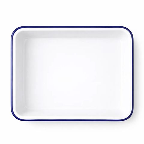 FALCON BAKING TRAY 25X19X3CM WHITE