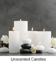 Uncle Zitos Wholesale - Unscented pillar cylinder candles and tapers