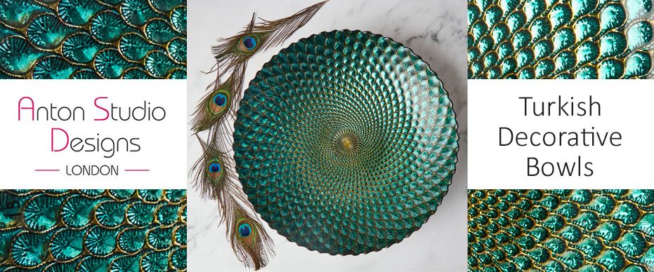 Anton Studio Design Hand Made Turkish Decorative Bowls available from Uncle Zito's New Zealand