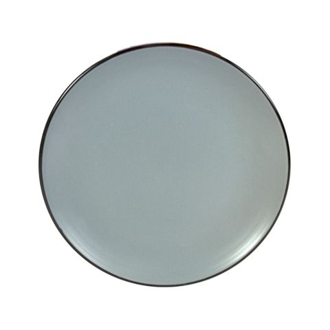 Gusta Solid Round Plate Dark Grey 195mm