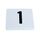 Table Number Set 1-25 White