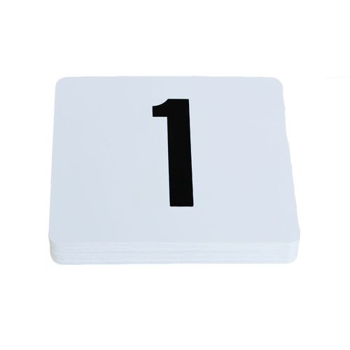 Table Number Set 1-100 White
