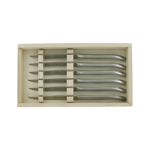Laguiole Design Knives Set 6 Satin
