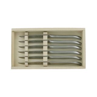 Laguiole Design Knives Set 6 Satin
