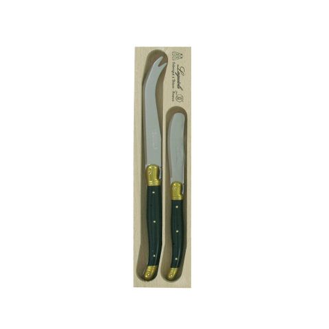 Laguiole Cheese Knife/spreader 2pc Brass