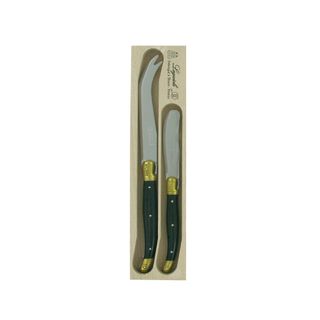 Laguiole Cheese Knife/spreader 2pc Brass