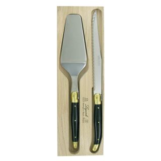 Laguiole Cake Slice Server Set Brass