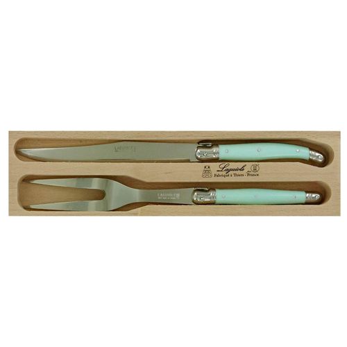 Laguiole Carving Set Pale Green