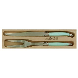 Laguiole Carving Set Pale Green