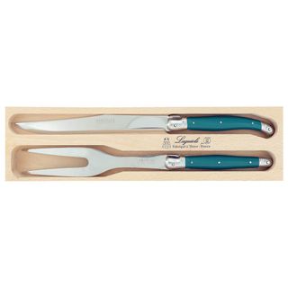 Verdier Carving Set Teal