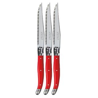 VERDIER REFILL STEAK KNIFE BRIGHT RED(3)