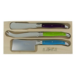 Laguiole 3 Pc Cheese W B/k Mix Pearled