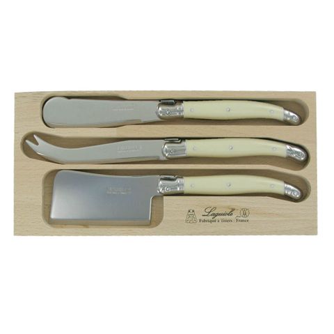 Verdier 3 Pc Cheese W B/k Ivory