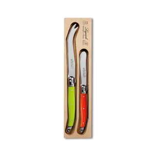 Laguiole Cheese Knife/spreader 2pc Grn/o