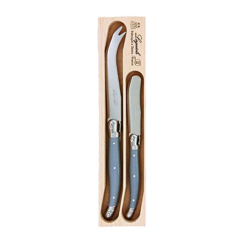 Laguiole Cheese Knife/spreader 2pc Gry