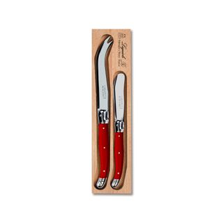 Laguiole Cheese Knife/spreader 2pc Br Re