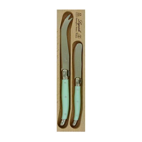 Laguiole Cheese Knife/spreader 2pc Pl Gr