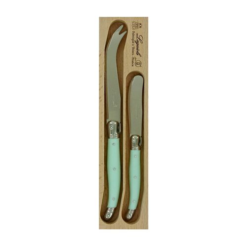 Laguiole Cheese Knife/spreader 2pc Pl Gr