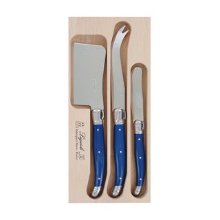 Laguiole 3 Pc Cheese W B/k Navy