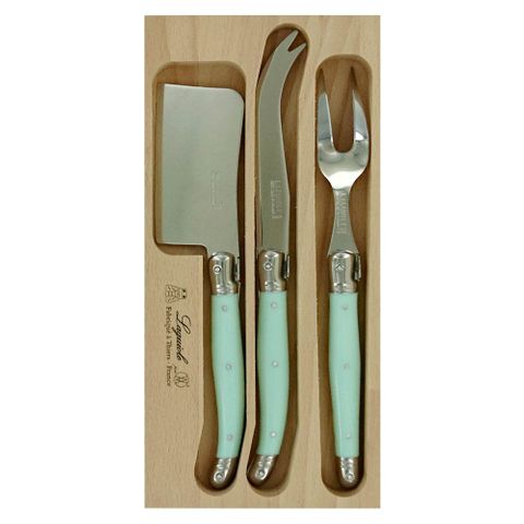 Verdier Cheese Set Pale Green 3pc