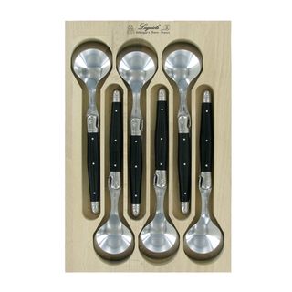 Laguiole Soup Spoon Black 6pc Set