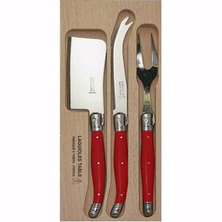 Verdier Cheese Set Bright Red 3pc