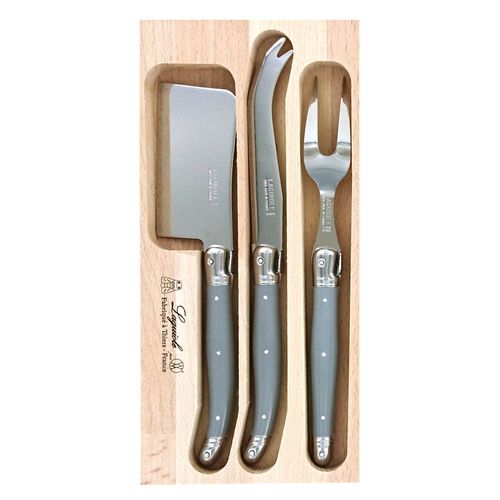 Laguiole Cheese Set Mouse Grey 3pc