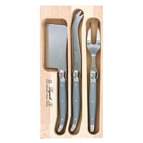 Laguiole Cheese Set Mouse Grey 3pc