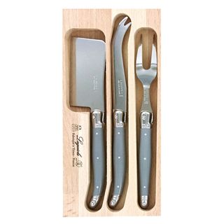 Laguiole Cheese Set Mouse Grey 3pc