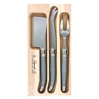 Laguiole Cheese Set Mouse Grey 3pc