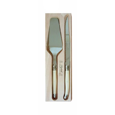 Laguiole Cake Slice Server Set Ivory