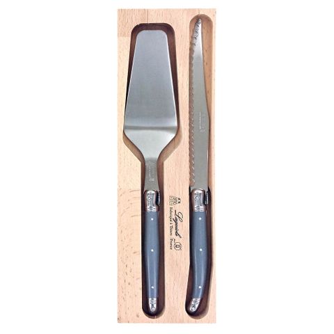 Laguiole Cake Slice Server Set Mouse Gre