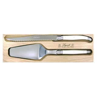 Laguiole Cake Slice Server Set White
