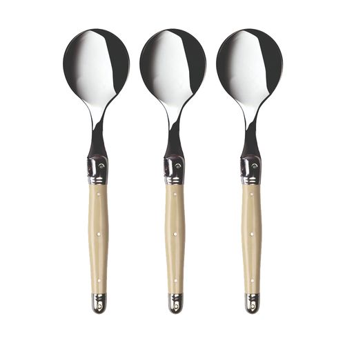 Laguiole Soup Spoon Ivory (3)