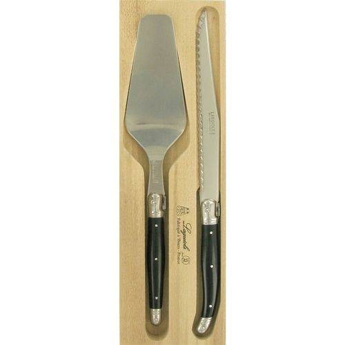 Laguiole Cake Slice Server Set Black