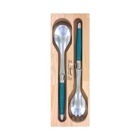 Laguiole Salad Set Teal